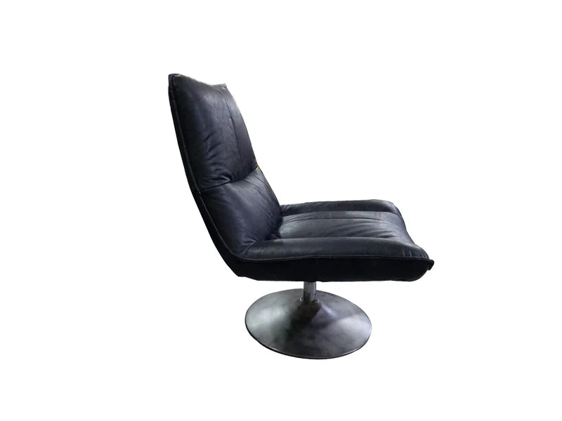 Antique High Back Chair,Chair With Circle Base,Office Chair