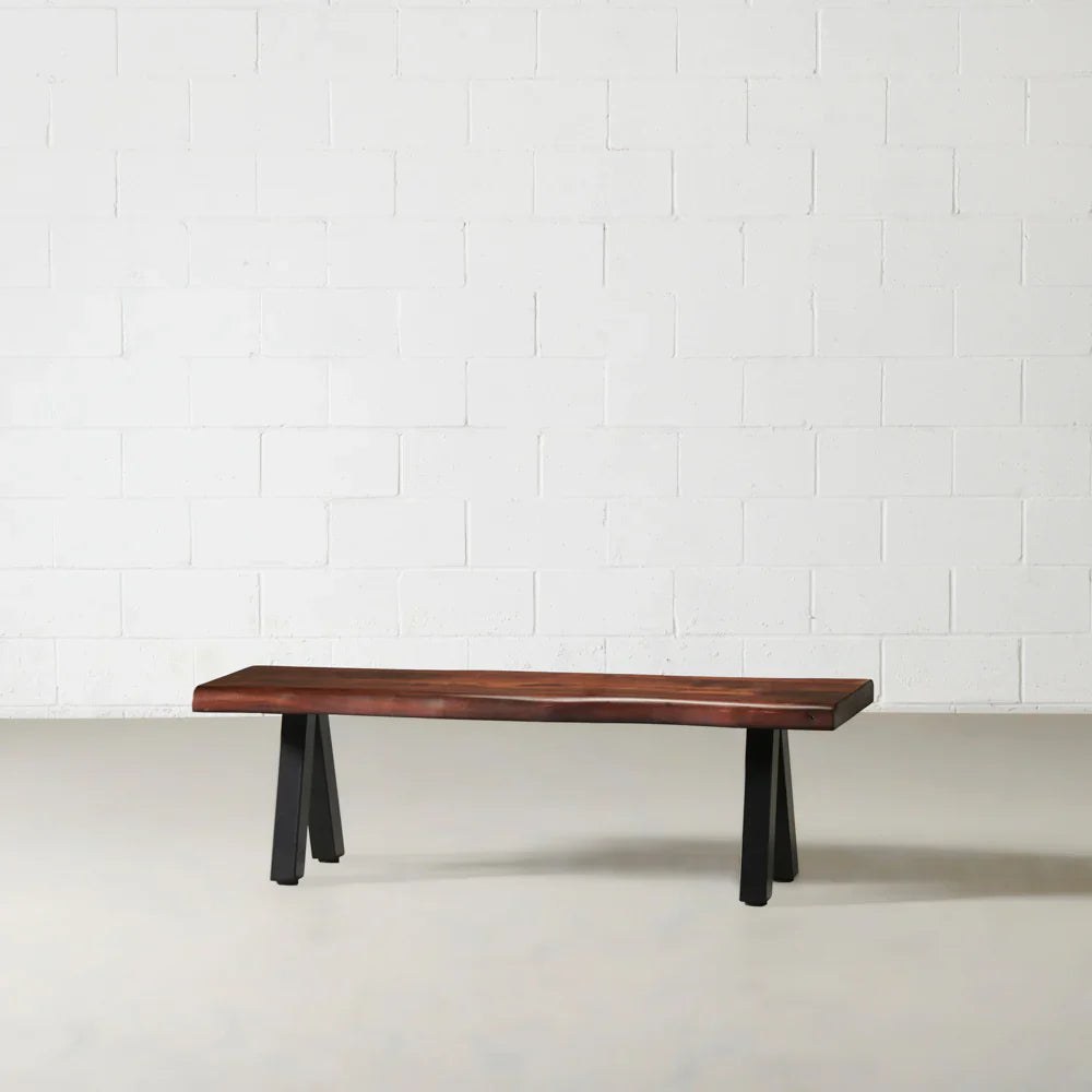 Rustic Edge Live-Edge Bench