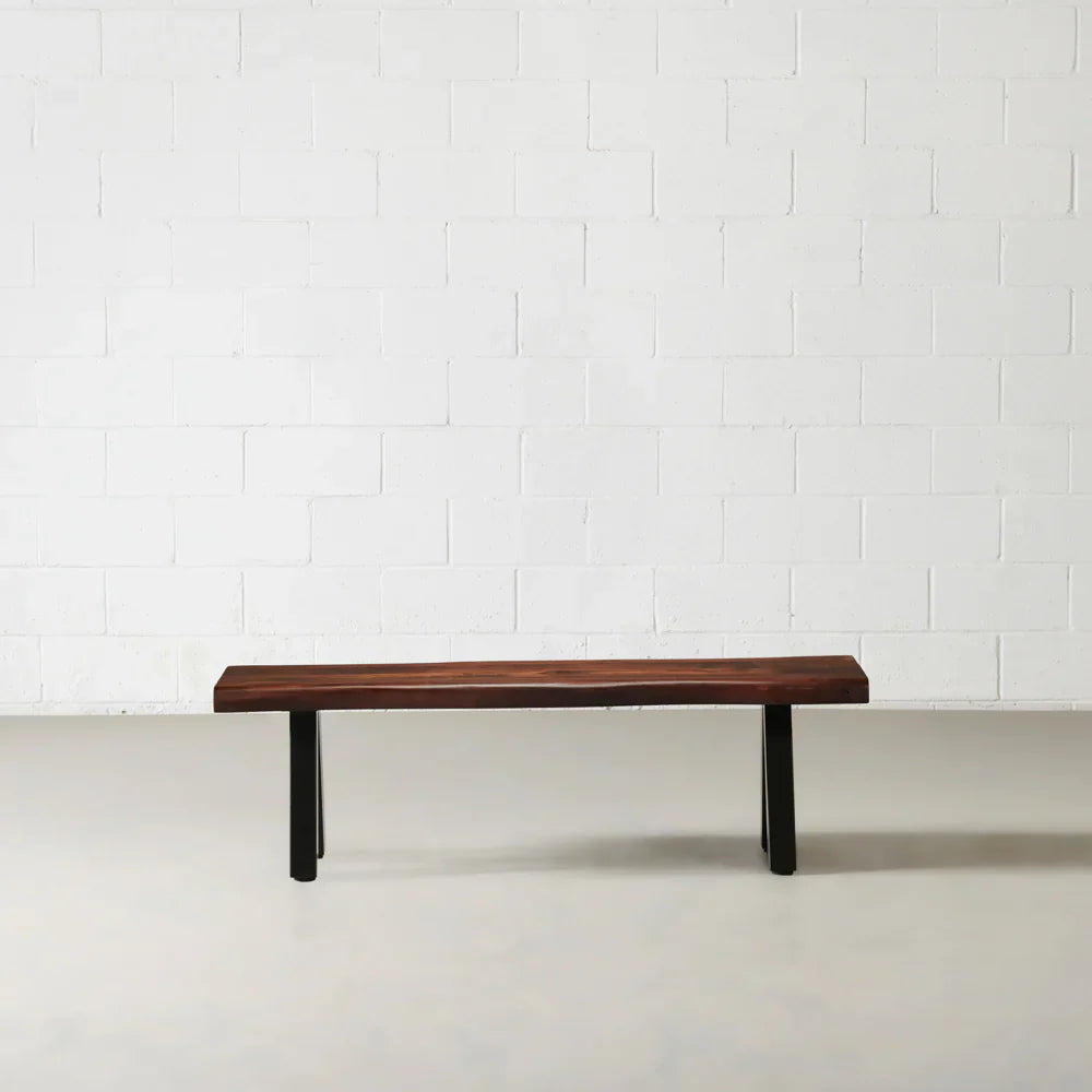 Rustic Edge Live-Edge Bench