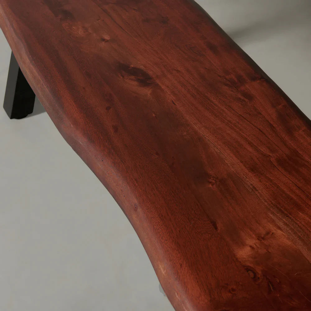 Rustic Edge Live-Edge Bench