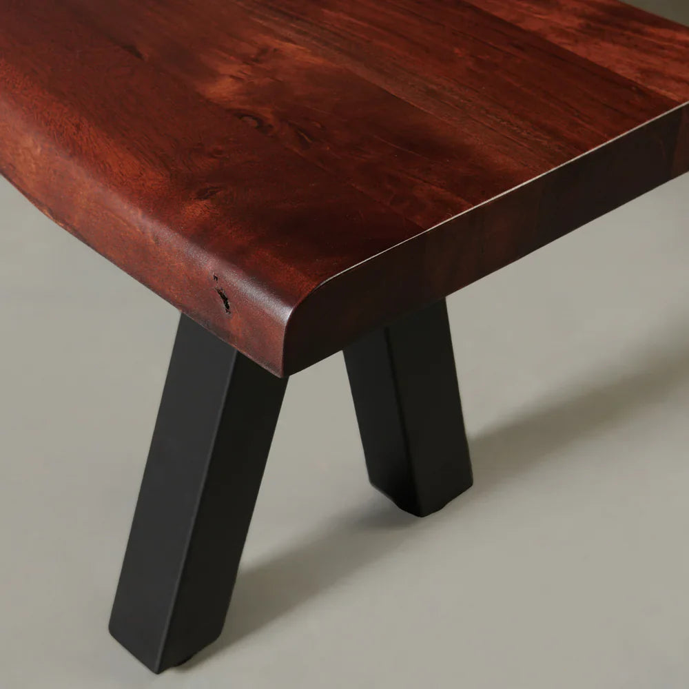 Rustic Edge Live-Edge Bench