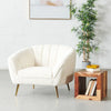 AUDREY - Cream Fabric Chair