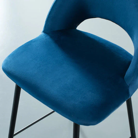Vento Velvet Bar Stool