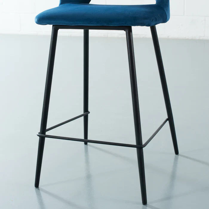 Vento Velvet Bar Stool