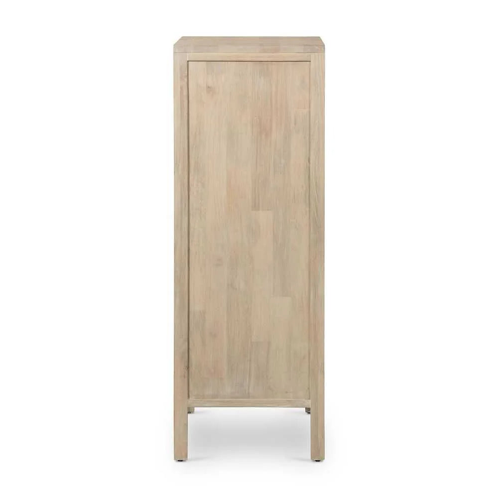 Coastal Woven-Front Tall Dresser