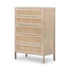 Coastal Woven-Front Tall Dresser
