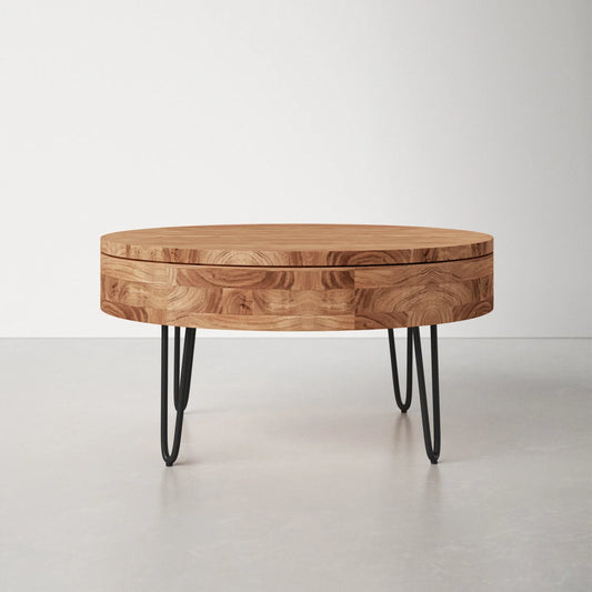 Keith Solid Wood Storage Coffee Table