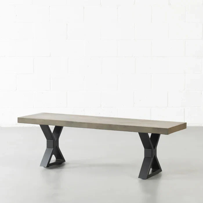 Industrial Concrete Top Bench