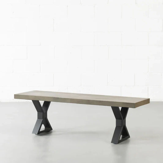 Industrial Concrete Top Bench