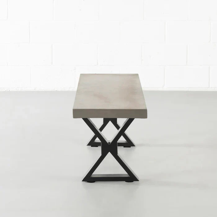 Industrial Concrete Top Bench