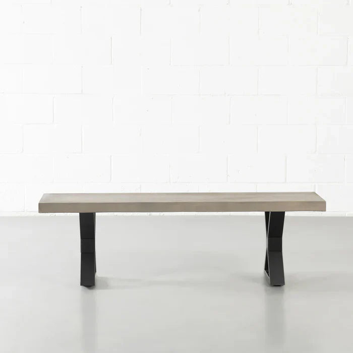 Industrial Concrete Top Bench