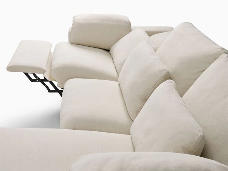 Marin 2-Piece Bumper Fabric Sectional Couch Sofa New Style Dalton Sectional Couch Sofa