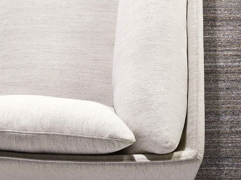 Andes 2-Piece Bumper Chaise Fabric Sectional Couch Sofa Marin Bumper Fabric Sectional Couch Sofa