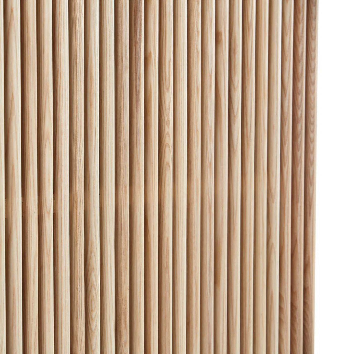 Modern Slatted Wooden Sideboard
