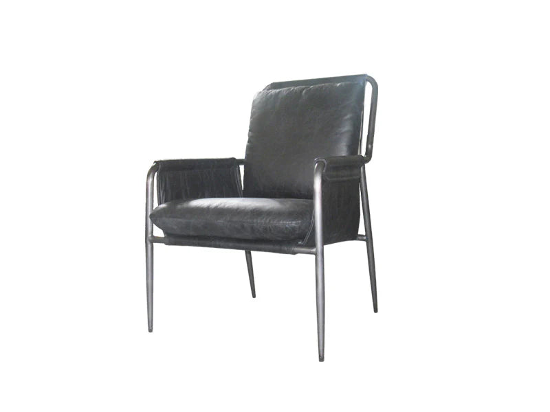 Leisure Chair,Genuine Leather Chair,Dining Chair With Arms