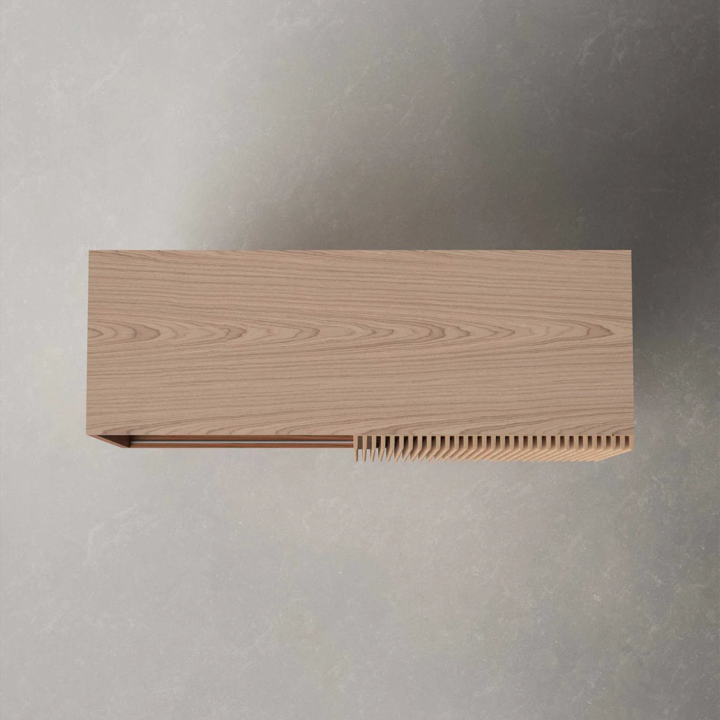 Modern Slatted Wooden Sideboard
