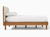 Miles Wood & Upholstered Bed