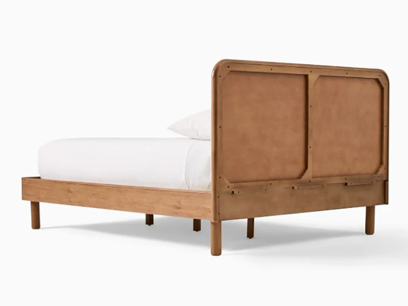 Miles Wood & Upholstered Bed