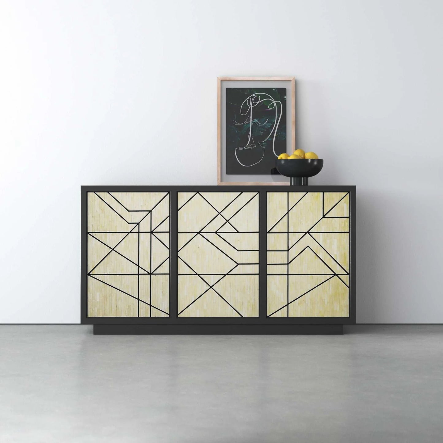 Geometric Patterned Sideboard