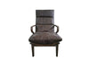 Genuine Leather Chair,Living Room Chair,High Back Chair,Wood Chair