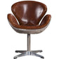 Vintage Leather Aviator Swan Chair