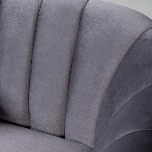 AUDREY - Grey Fabric Chair