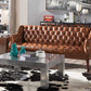 Vintage Leather Chesterfield Sofa Couch