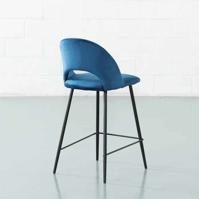 Vento Velvet Bar Stool