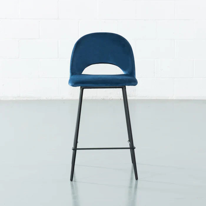 Vento Velvet Bar Stool