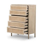 Coastal Woven-Front Tall Dresser