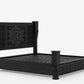 Dorian Rustic Solid Wood Designer Platform Bed With Headboard