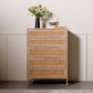 Coastal Woven-Front Tall Dresser