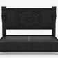 Dorian Rustic Solid Wood Designer Platform Bed With Headboard