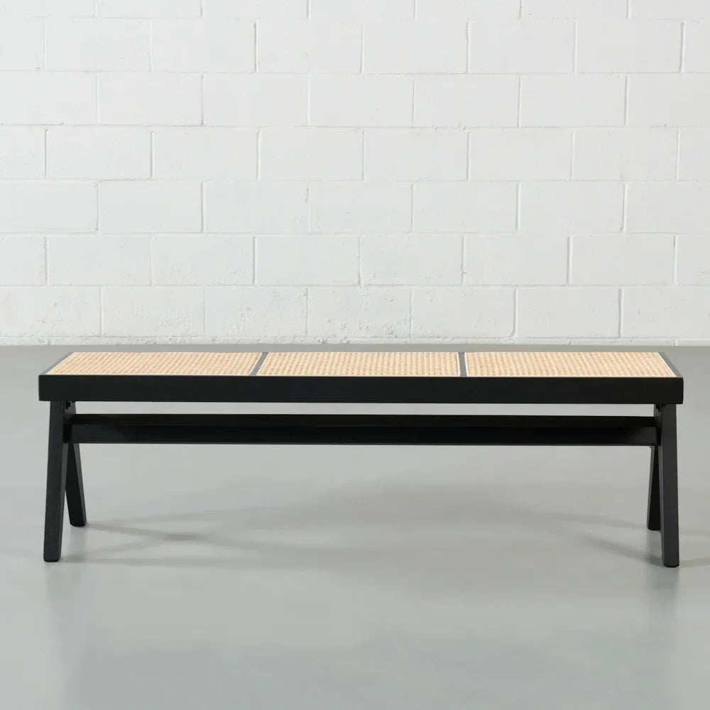 Cane Weave Accent Bench