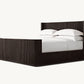 Wholesale Bedroom European White Oak Bed Faddish Striated With Footboard