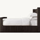 Wholesale Bedroom European White Oak Bed Faddish Striated With Footboard