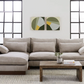 New Style Harmony 3-Piece Ottoman Linen Sectional Couch Sofa Sectional Custom Size Sectional Couch Sofa