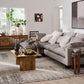 New Style Harmony 3-Piece Ottoman Linen Sectional Couch Sofa Sectional Custom Size Sectional Couch Sofa