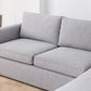 Faddish Harris Bumper Chaise Fabric Sectional Couch Sofa Harmony Ottoman Linen Sectional Couch Sofa