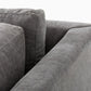 Andes 2-Piece Bumper Chaise Fabric Sectional Couch Sofa Marin Bumper Fabric Sectional Couch Sofa