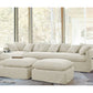 Andes 2-Piece Bumper Chaise Fabric Sectional Couch Sofa Marin Bumper Fabric Sectional Couch Sofa