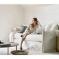 Andes 2-Piece Bumper Chaise Fabric Sectional Couch Sofa Marin Bumper Fabric Sectional Couch Sofa