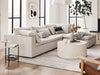 Andes 2-Piece Bumper Chaise Fabric Sectional Couch Sofa Marin Bumper Fabric Sectional Couch Sofa
