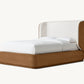 Faddish Madero Modern Oak Wooden Bed Wholesale Custom Color Bed With Fabric Shelter