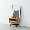 Industrial Cross-Leg Nightstand