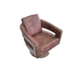 Vintage Leather Seat Chair,Dining Chair,Living Room Chair,360 Degree Swivel Office Chair