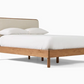 Miles Wood & Upholstered Bed