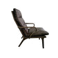 Genuine Leather Chair,Living Room Chair,High Back Chair,Wood Chair