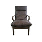 Genuine Leather Chair,Living Room Chair,High Back Chair,Wood Chair